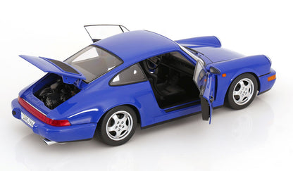 KK Scale 1992 Porsche 911 (964) RS Coupe w/ Cup Wheels Maritime Blue 1:12