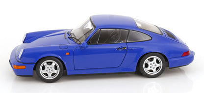 KK Scale 1992 Porsche 911 (964) RS Coupe w/ Cup Wheels Maritime Blue 1:12