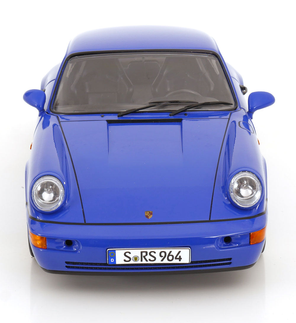 KK Scale 1992 Porsche 911 (964) RS Coupe w/ Cup Wheels Maritime Blue 1:12