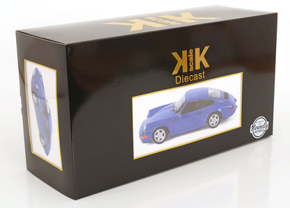 KK Scale 1992 Porsche 911 (964) RS Coupe w/ Cup Wheels Maritime Blue 1:12