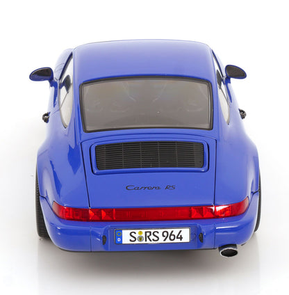 KK Scale 1992 Porsche 911 (964) RS Coupe w/ Speedline Wheels Maritime Blue 1:12
