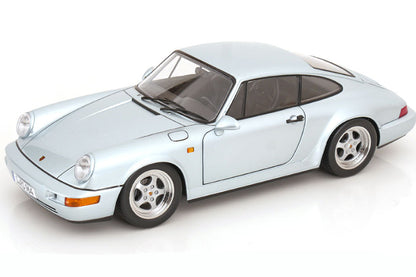 KK Scale 1992 Porsche 911 (964) RS Coupe w/ Speedline Wheels Polar Silver 1:12