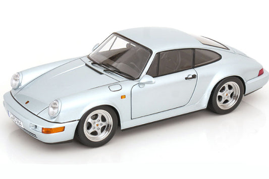 KK Scale 1992 Porsche 911 (964) RS Coupe w/ Speedline Wheels Polar Silver 1:12