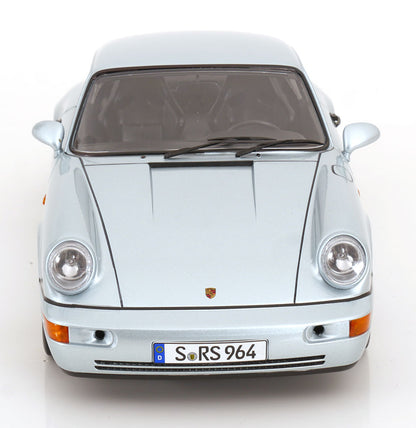 KK Scale 1992 Porsche 911 (964) RS Coupe w/ Speedline Wheels Polar Silver 1:12