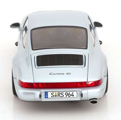 KK Scale 1992 Porsche 911 (964) RS Coupe w/ Speedline Wheels Polar Silver 1:12