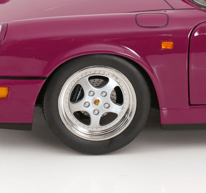 KK Scale 1992 Porsche 911 (964) RS Coupe w/ Speedline Wheels Ruby Star 1:12