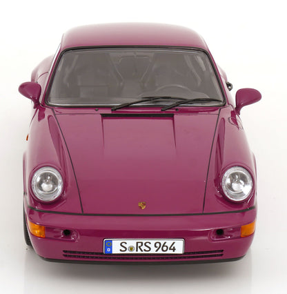KK Scale 1992 Porsche 911 (964) RS Coupe w/ Speedline Wheels Ruby Star 1:12