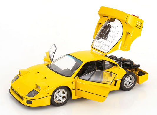 KK Scale 1987 Ferrari F40 Giallo (Yellow) 1:12