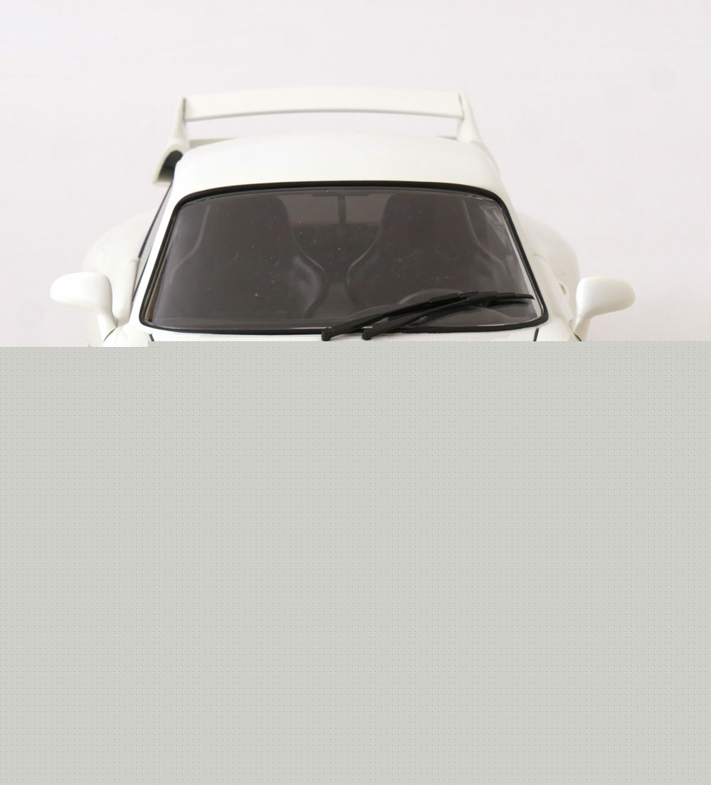 KK Scale 1996 Porsche 911 993 GT2 w/ Gold BBS Wheels White 1:12