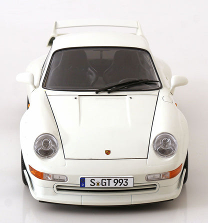 KK Scale 1996 Porsche 911 993 GT2 w/ Speedline Wheels White 1:12