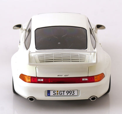 KK Scale 1996 Porsche 911 993 GT2 w/ Speedline Wheels White 1:12