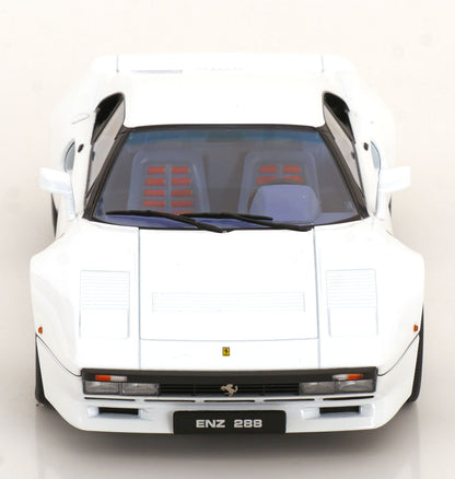 KK Scale 1984 Ferrari 288 GTO (Chris Evans from Topspeed) White 1:18