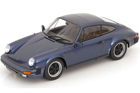 KK Scale 1983 Porsche 911 SC Coupe G Series Dark Blue Metallic 1:18