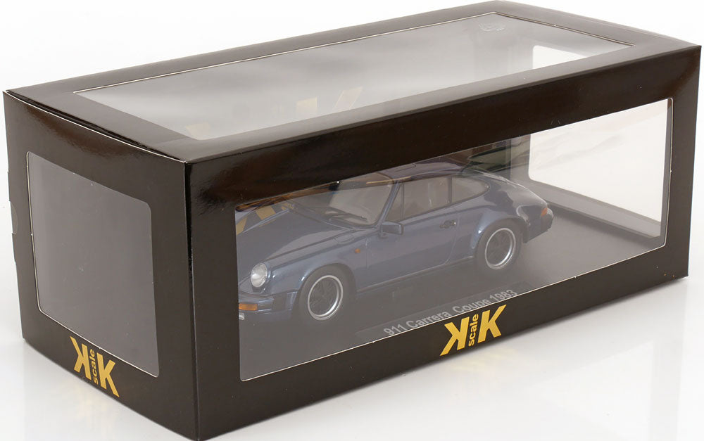 KK Scale 1983 Porsche 911 SC Coupe G Series Dark Blue Metallic 1:18