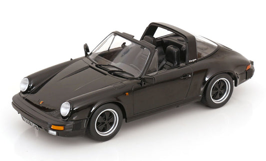 KK Scale 1983 Porsche 911 SC Targa w/ Removable Roof G Series Black 1:18