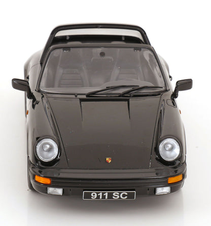 KK Scale 1983 Porsche 911 SC Targa w/ Removable Roof G Series Black 1:18