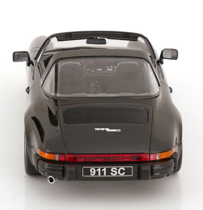 KK Scale 1983 Porsche 911 SC Targa w/ Removable Roof G Series Black 1:18