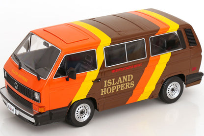 KK Scale Volkswagen Vanagon GL T3 Minibus "Island Hoppers" from Magnum PI Brown 1:18