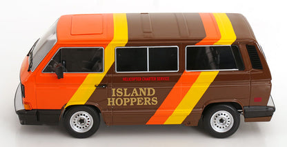 KK Scale Volkswagen Vanagon GL T3 Minibus "Island Hoppers" from Magnum PI Brown 1:18