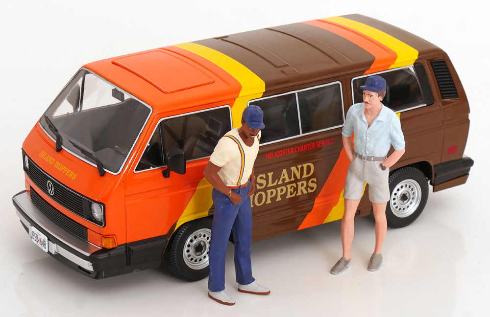 KK Scale Volkswagen Vanagon GL T3 Minibus "Island Hoppers" from Magnum PI Brown 1:18