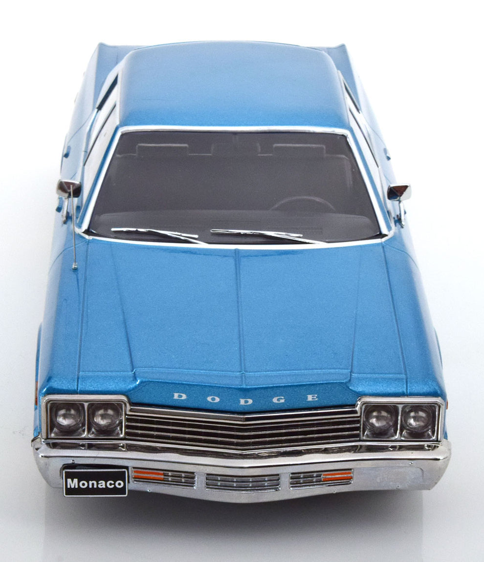 KK Scale 1974 Dodge Monaco Blue Metallic 1:18 – STM Diecast