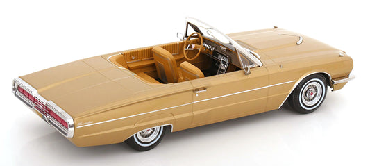 KK Scale 1966 Ford Thunderbird Convertible Gold Metallic 1:18