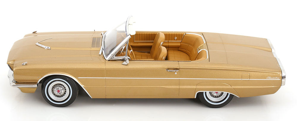 KK Scale 1966 Ford Thunderbird Convertible Gold Metallic 1:18