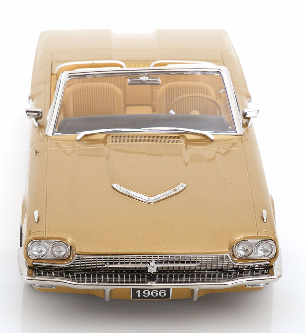 KK Scale 1966 Ford Thunderbird Convertible Gold Metallic 1:18
