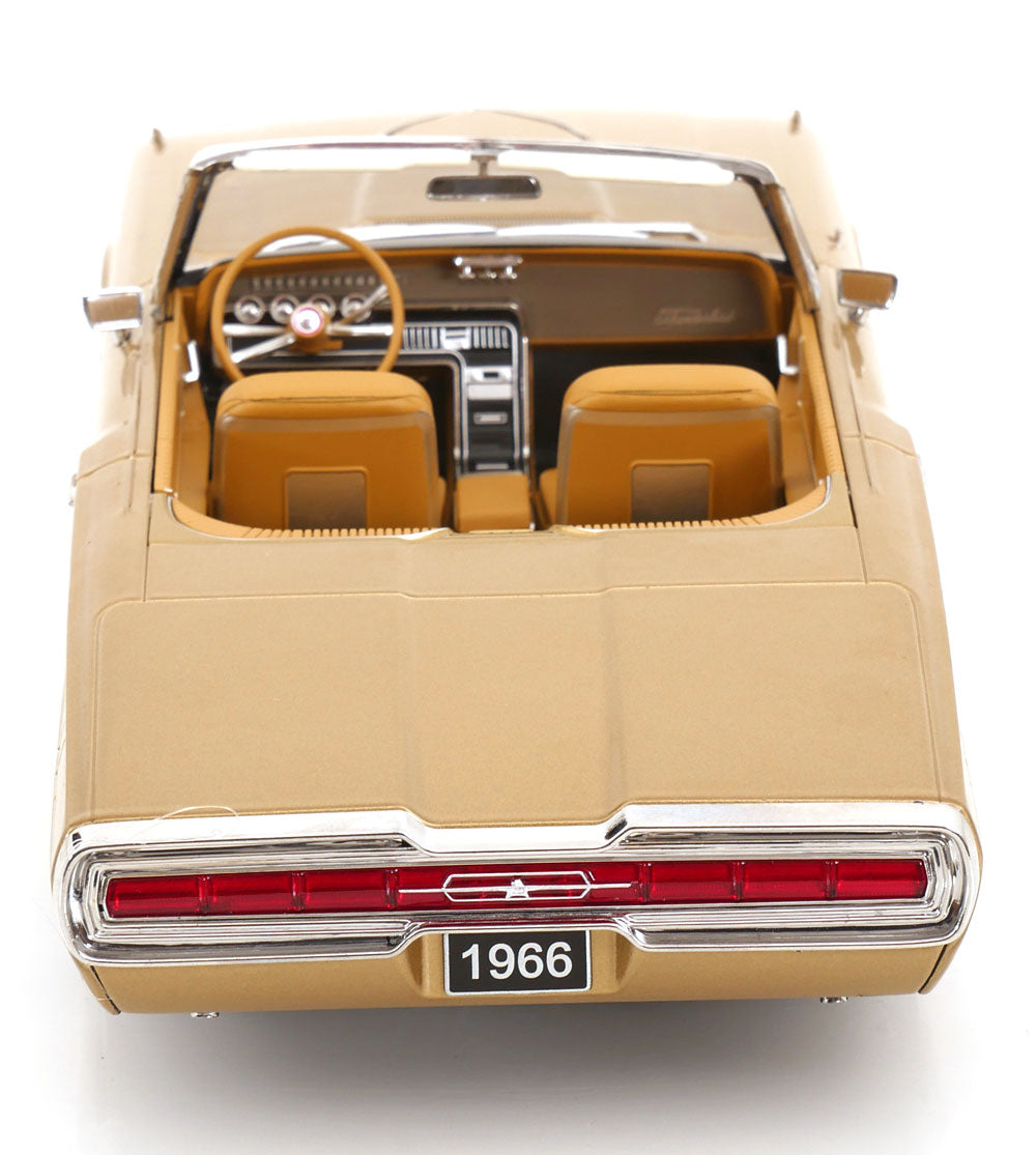 KK Scale 1966 Ford Thunderbird Convertible Gold Metallic 1:18