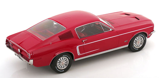 KK Scale 1968 Ford Mustang GT Fastback Red 1:18