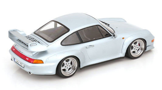 KK Scale 1996 Porsche 911 993 GT2 w/ Speedline Wheels Silver 1:18