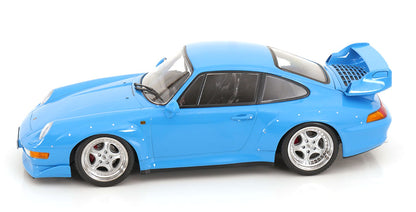 KK Scale 1996 Porsche 911 993 GT2 w/ Speedline Wheels Riviera Blue 1:18