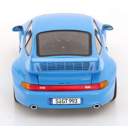 KK Scale 1996 Porsche 911 993 GT2 w/ Speedline Wheels Riviera Blue 1:18