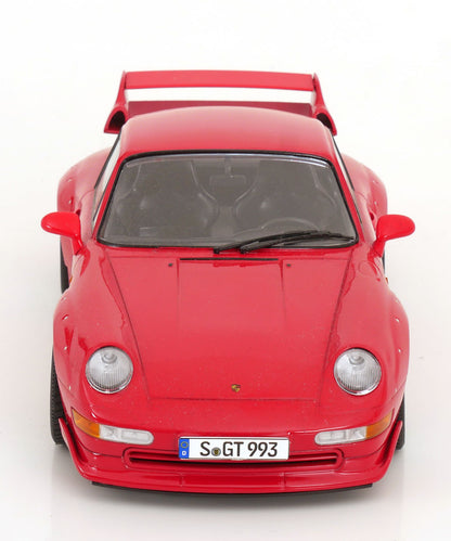 KK Scale 1996 Porsche 911 993 GT2 w/ Speedline Wheels Guards Red 1:18