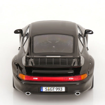 KK Scale 1996 Porsche 911 993 GT2 w/ Speedline Wheels Black 1:18