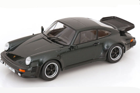 KK Scale 1977 Porsche 911 930 Turbo 3.3 Dark Green Metallic 1:18