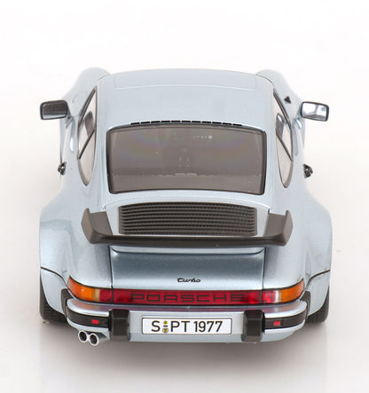 KK Scale 1977 Porsche 911 930 Turbo 3.3 Silver Metallic 1:18