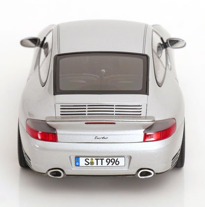 KK Scale 2000 Porsche 911 Turbo (996) Polar Silver 1:18