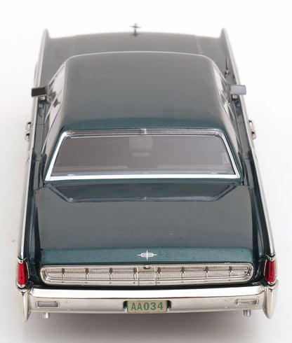 KK Scale 1963 Lincoln Continental Sedan "Matrix" Films Green Metallic 1:18