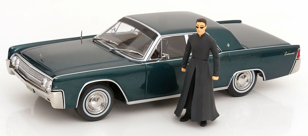 KK Scale 1963 Lincoln Continental Sedan "Matrix" Films Green Metallic 1:18