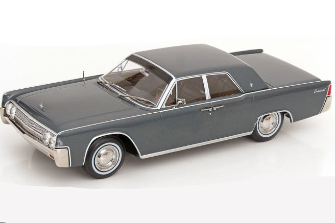 KK Scale 1963 Lincoln Continental Sedan Gray Metallic 1:18