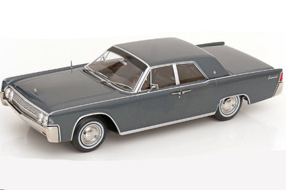 KK Scale 1963 Lincoln Continental Sedan Gray Metallic 1:18