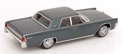 KK Scale 1963 Lincoln Continental Sedan Gray Metallic 1:18