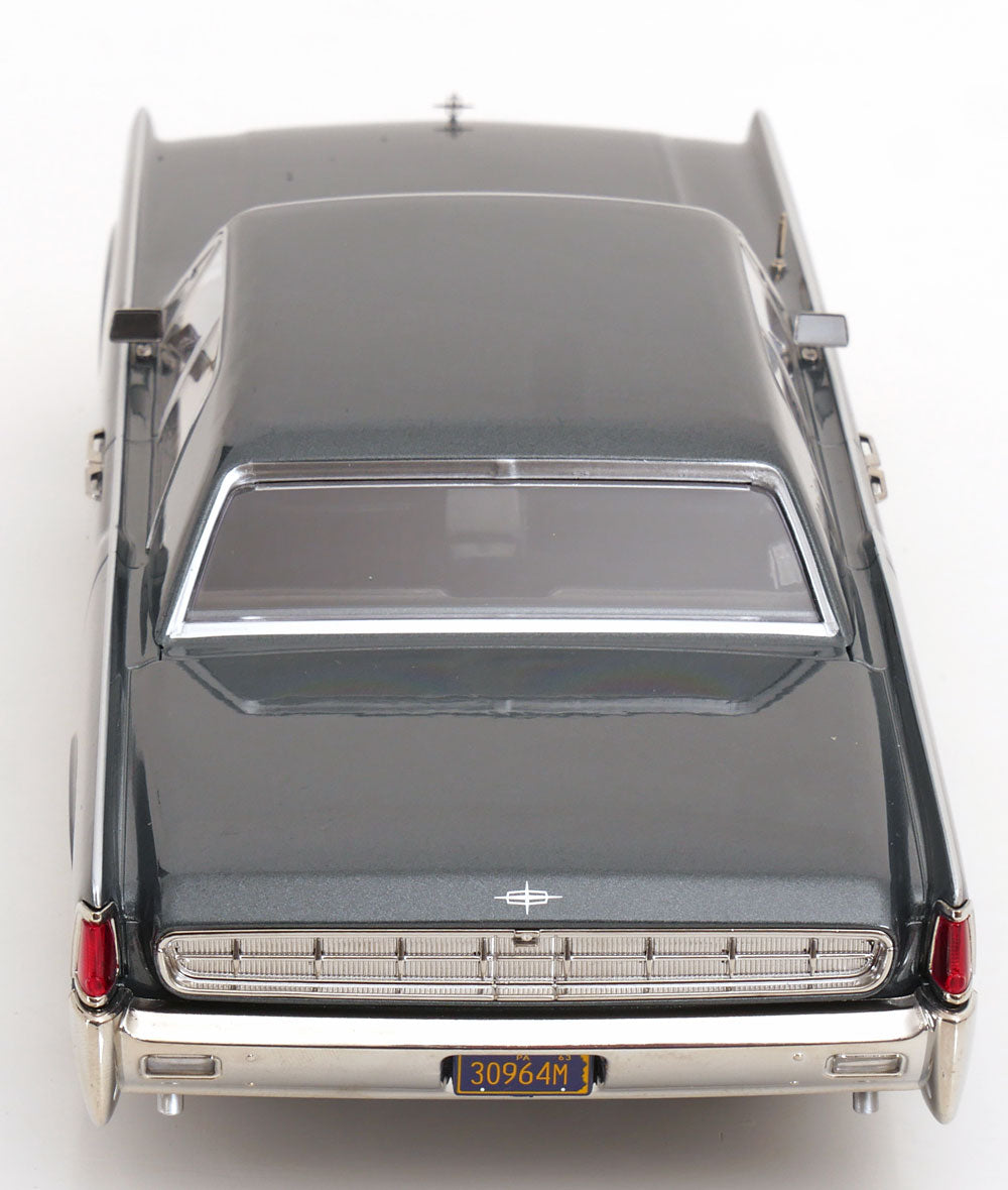 KK Scale 1963 Lincoln Continental Sedan Gray Metallic 1:18