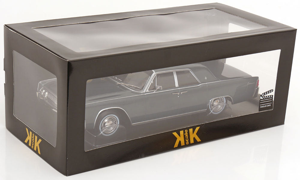 KK Scale 1963 Lincoln Continental Sedan Gray Metallic 1:18
