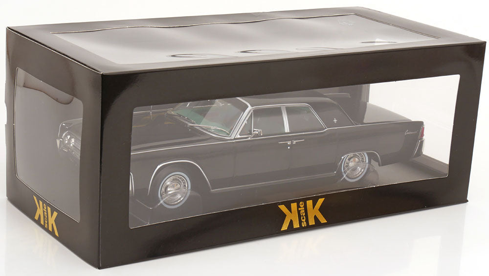 KK Scale 1963 Lincoln Continental Sedan Black 1:18