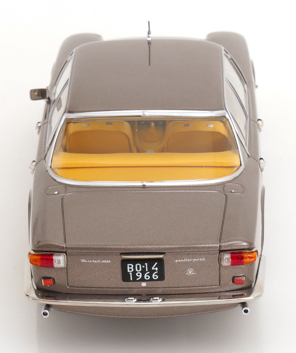 KK Scale 1965 Maserati Quattroporte I Grey Metallic 1:18