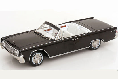 KK Scale 1963 Lincoln Continental Convertible "Bad Boys" Black 1:18