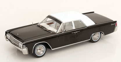 KK Scale 1963 Lincoln Continental Convertible "Bad Boys" Black 1:18