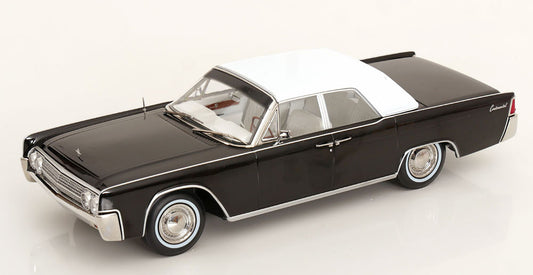 KK Scale 1963 Lincoln Continental Convertible "Bad Boys" Black 1:18